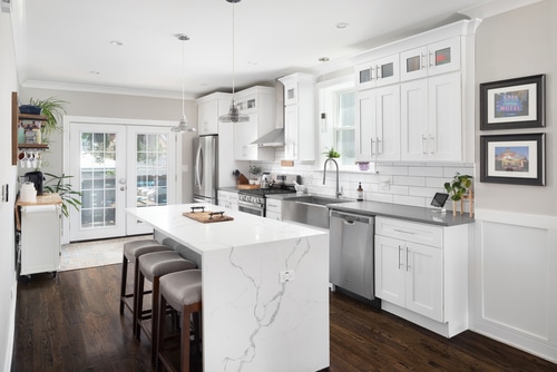 Photo of Beautiful Kitchen with Vibrant Countertop