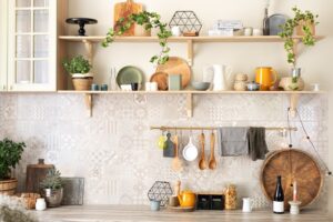 kitchen shelf decor