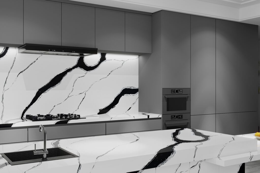 backsplash ideas for grey cabinets